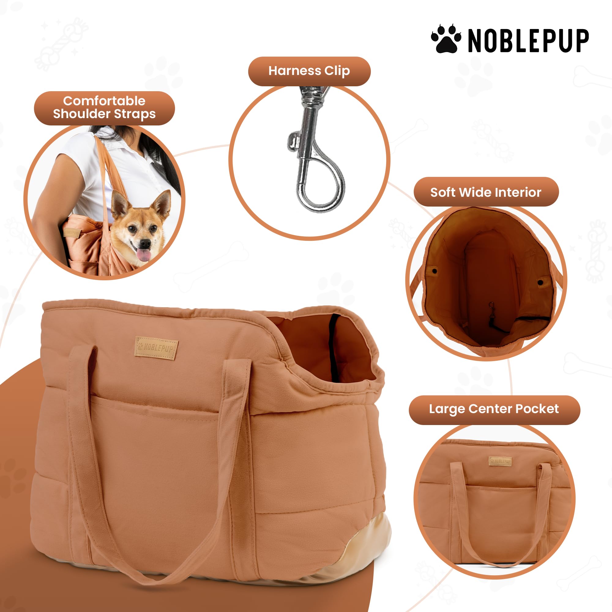 NoblePup asa confortable para un transporte cómodo y estable.