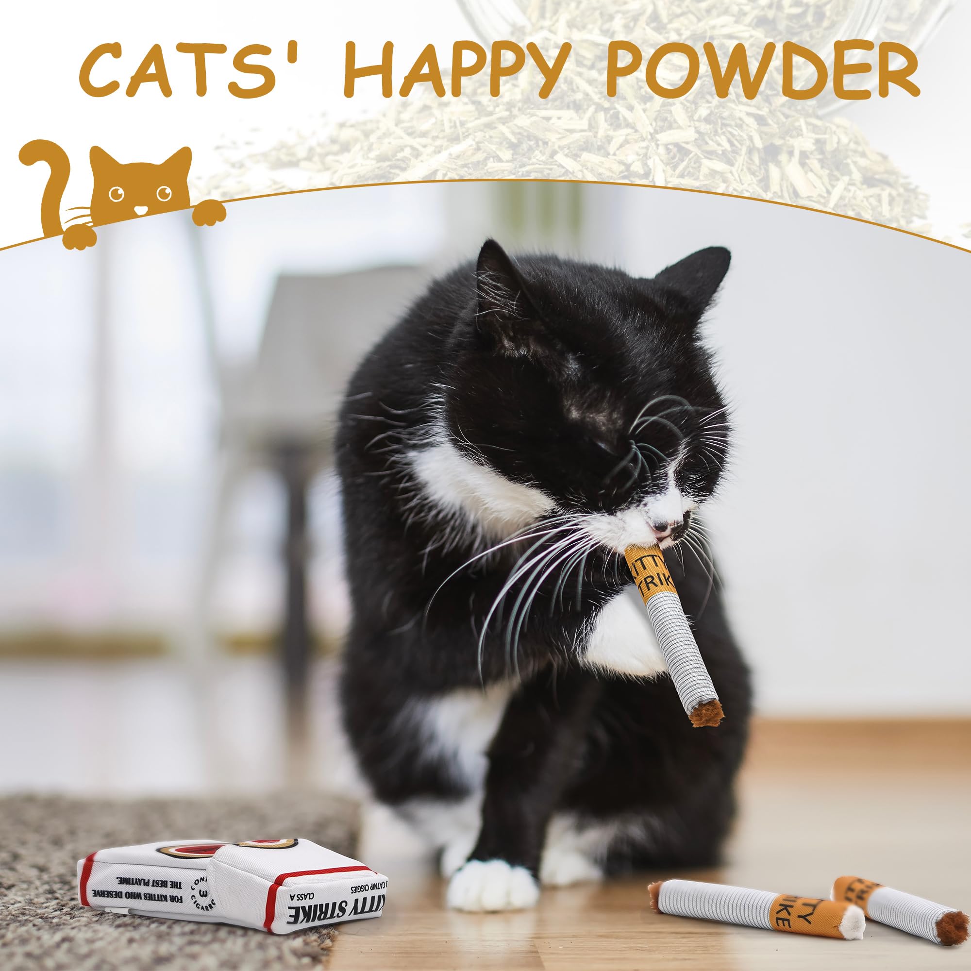 Nocciola juguete patada para gatos, diversión activa