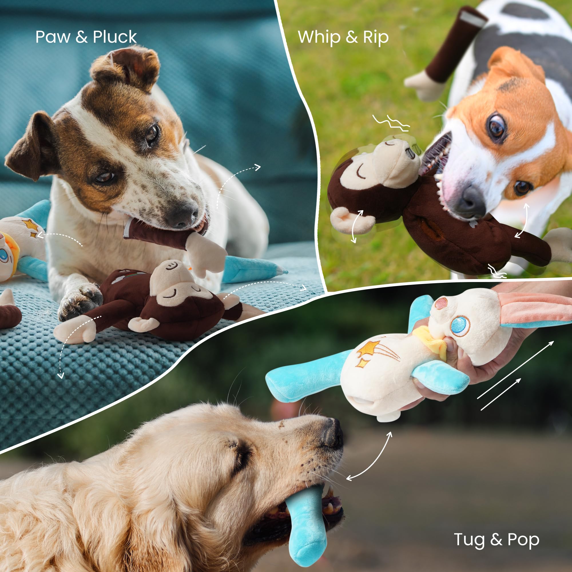 Nocciola Juguete apto para todas las tallas de perros.