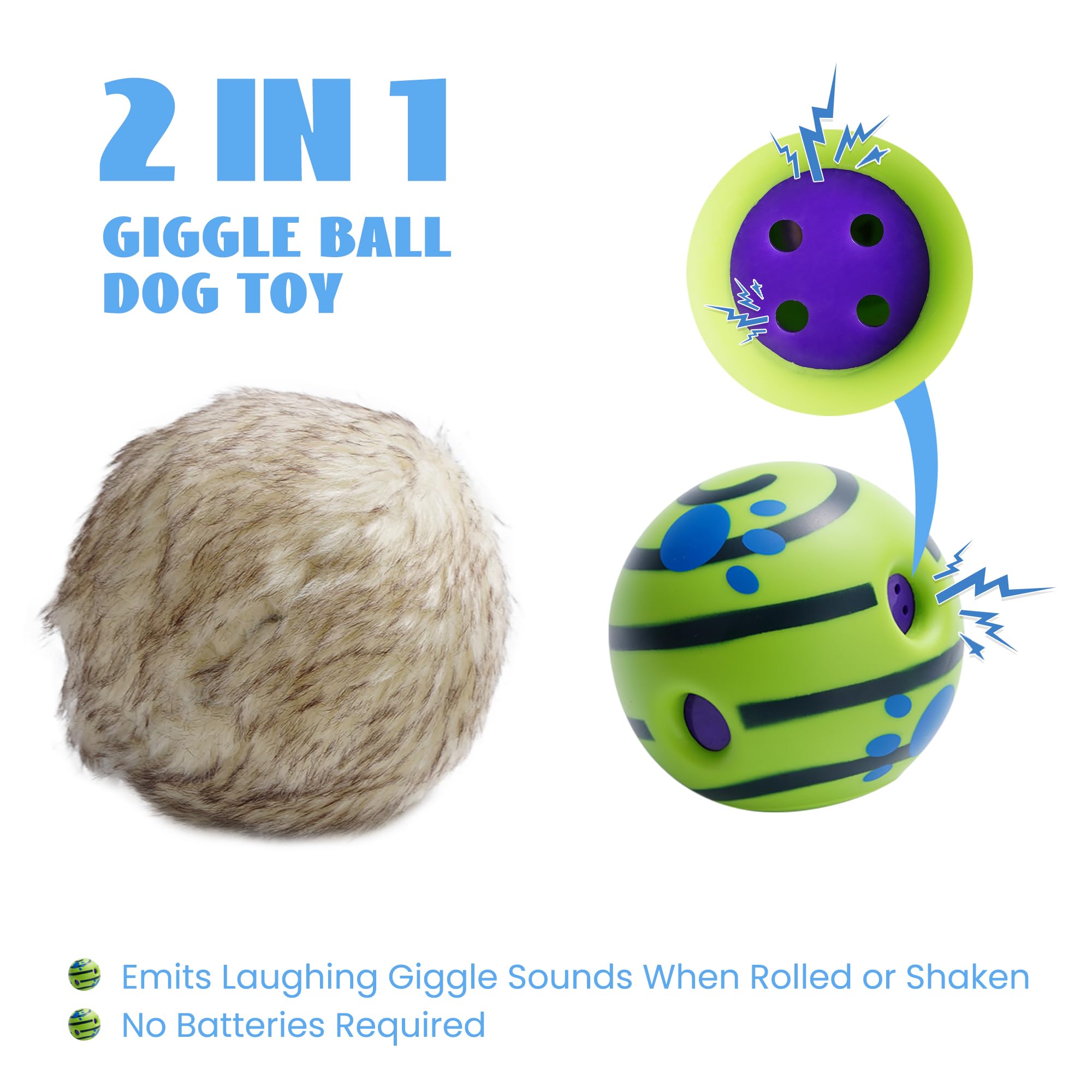 Nocciola Pelota: sonidos divertidos en acción para estimular al perro.