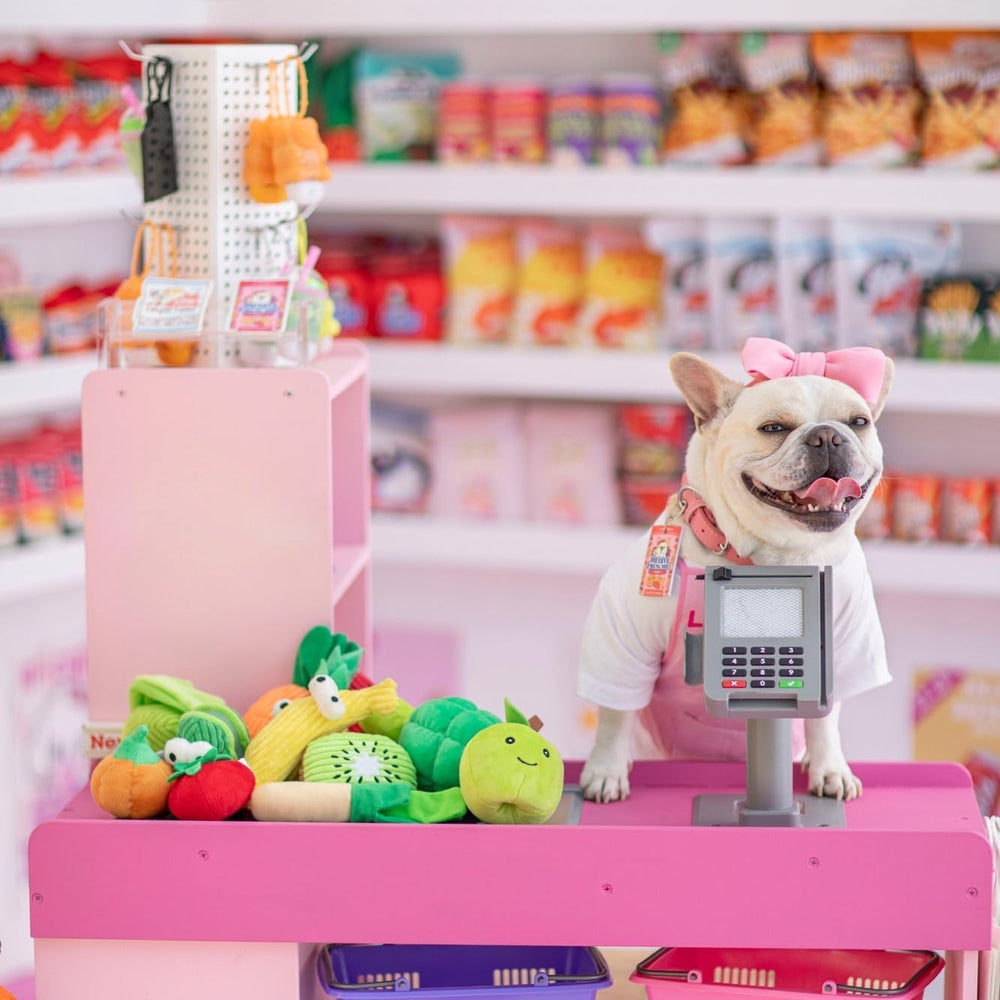 Juguete de verduras Nocciola para perro, textura suave para morder y entretenimiento.