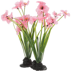 NOLITOY pecera rosa con plantas decorativas para un ambiente natural