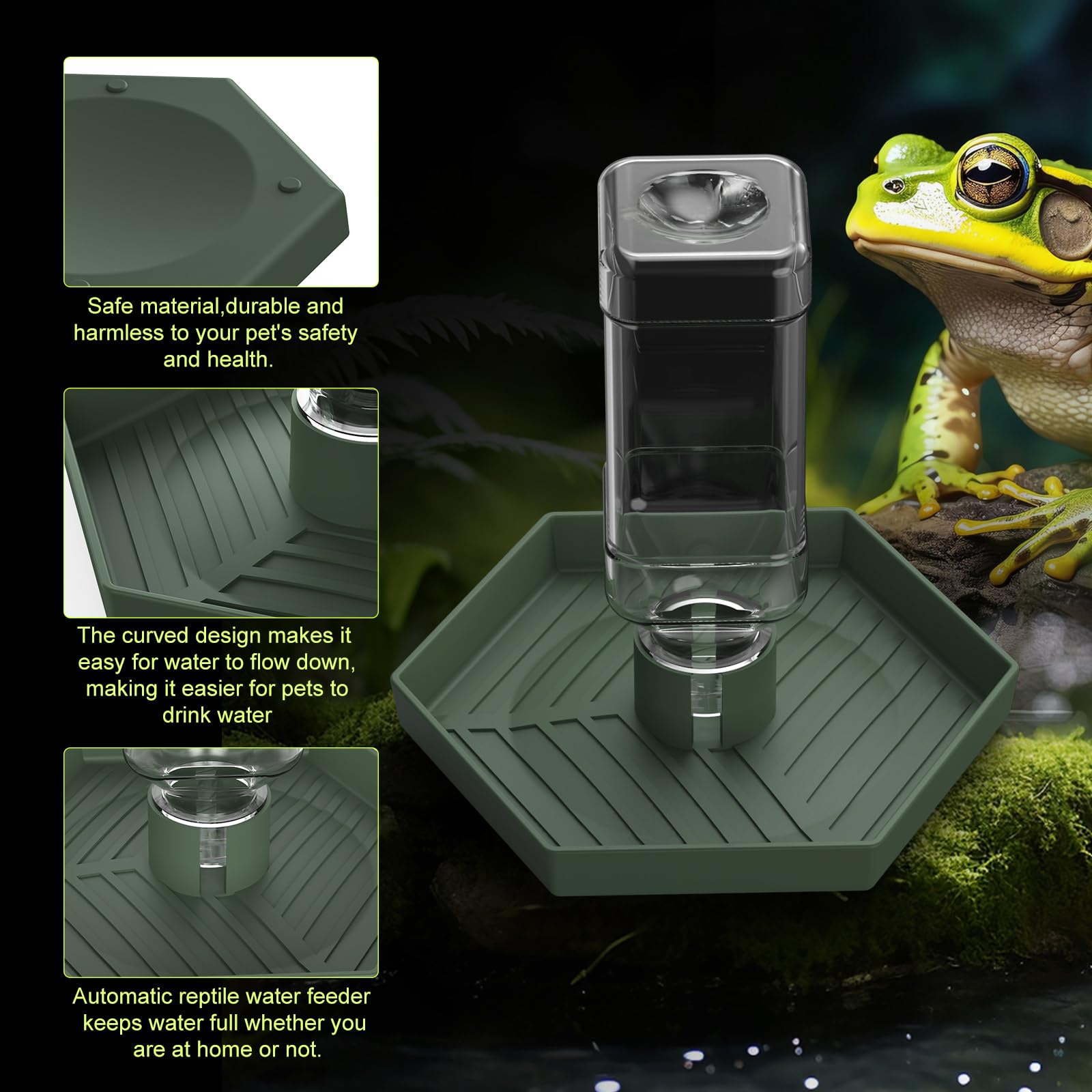 NOMOY sistema de recarga automática para reptiles.