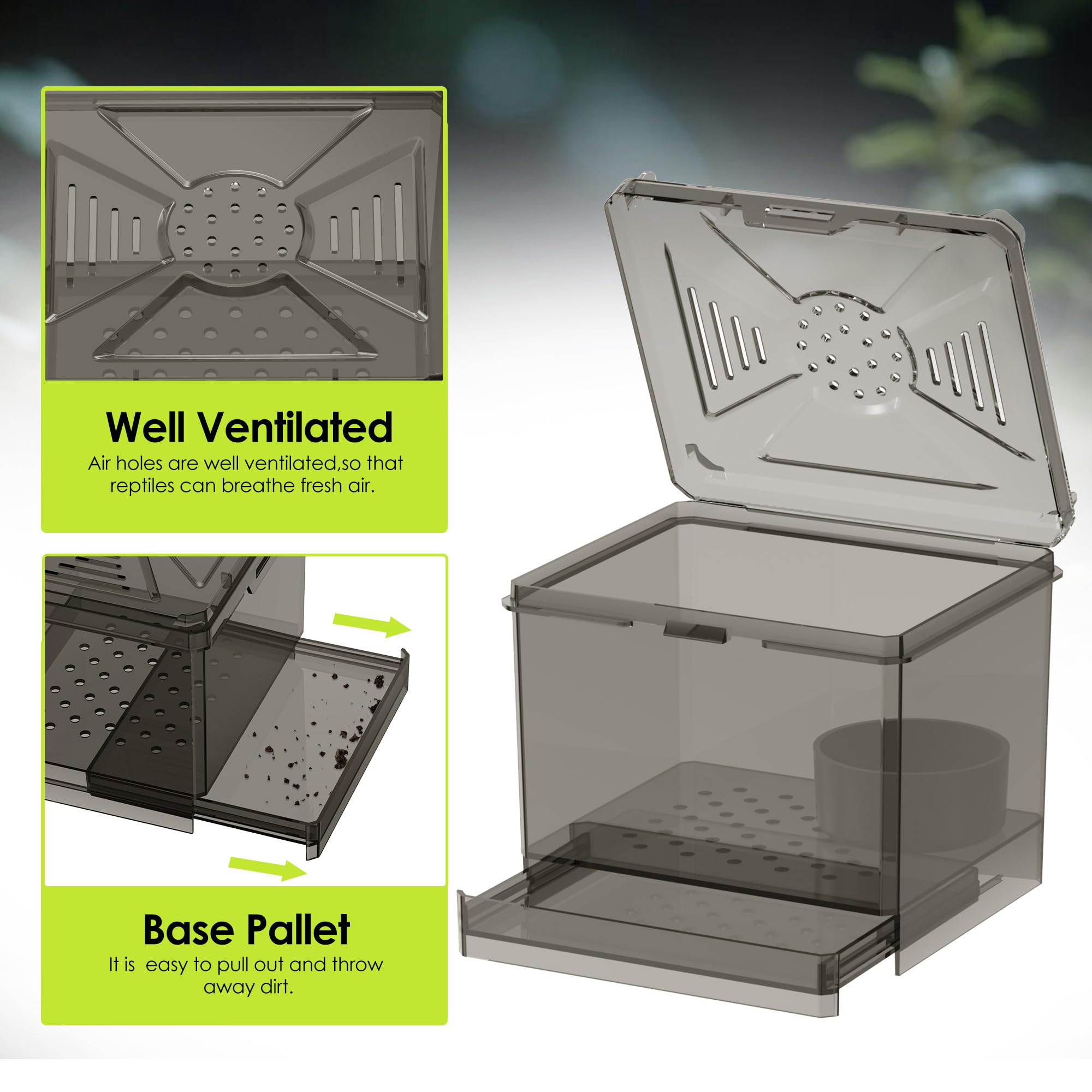 NOMOY Kit de Hábitat para Insectos Pequeños, estuche portátil para transporte seguro