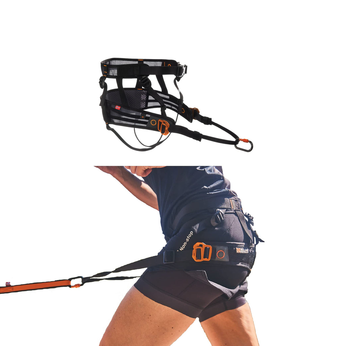Non-stop dogwear cinturon canicross manos libres para correr con libertad de movimiento