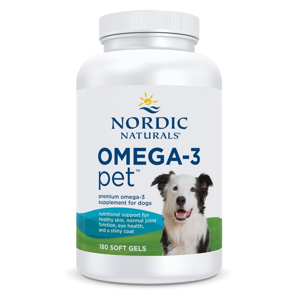 Nordic Naturals Omega-3 Pet, geles suaves: apoyo al pelaje y piel