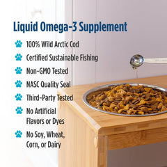 Nordic Naturals Aceite para pelaje suave y piel sana en mascota.