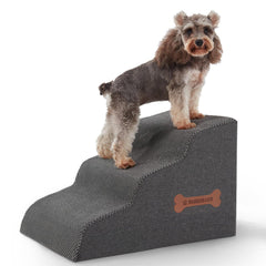 Nordjager escalones 3 pasos para perros pequeños, facilitan subir a la cama.