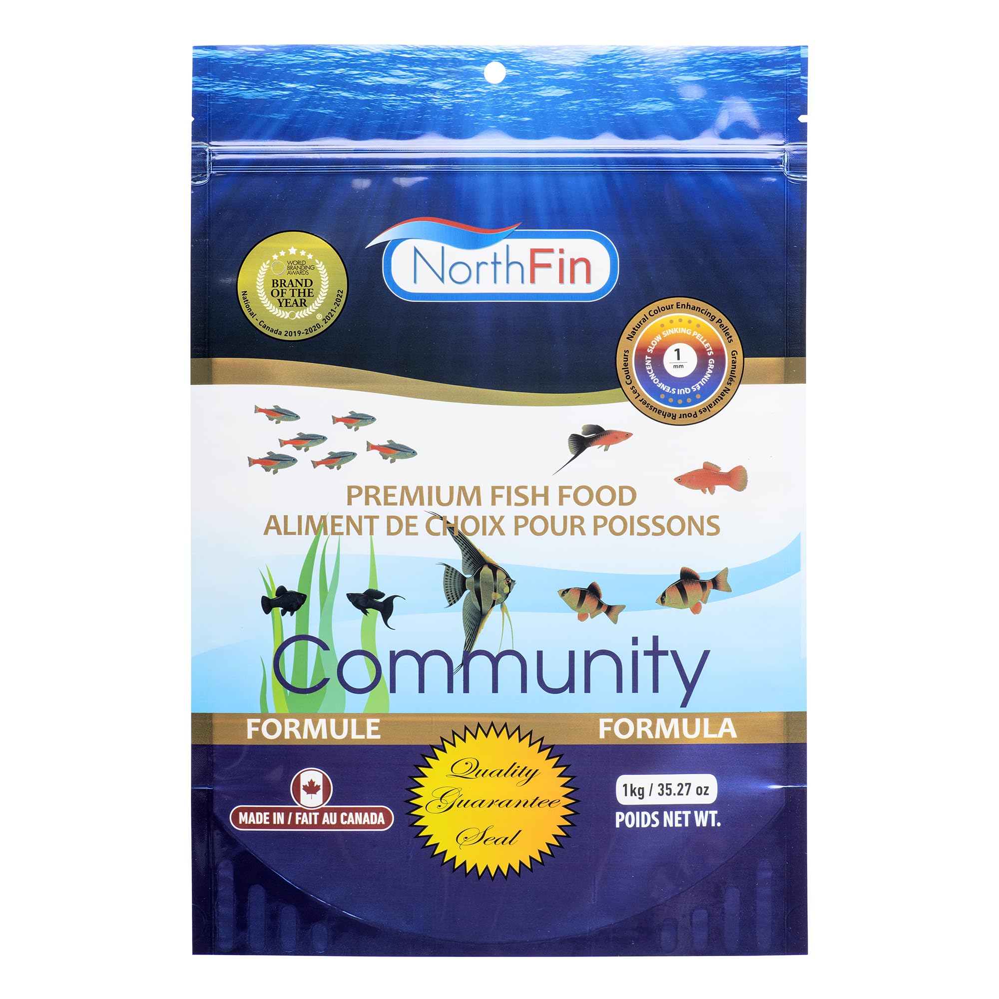 NorthFin Fórmula Comunidad: granulos de 1 mm para acuario comunitario.