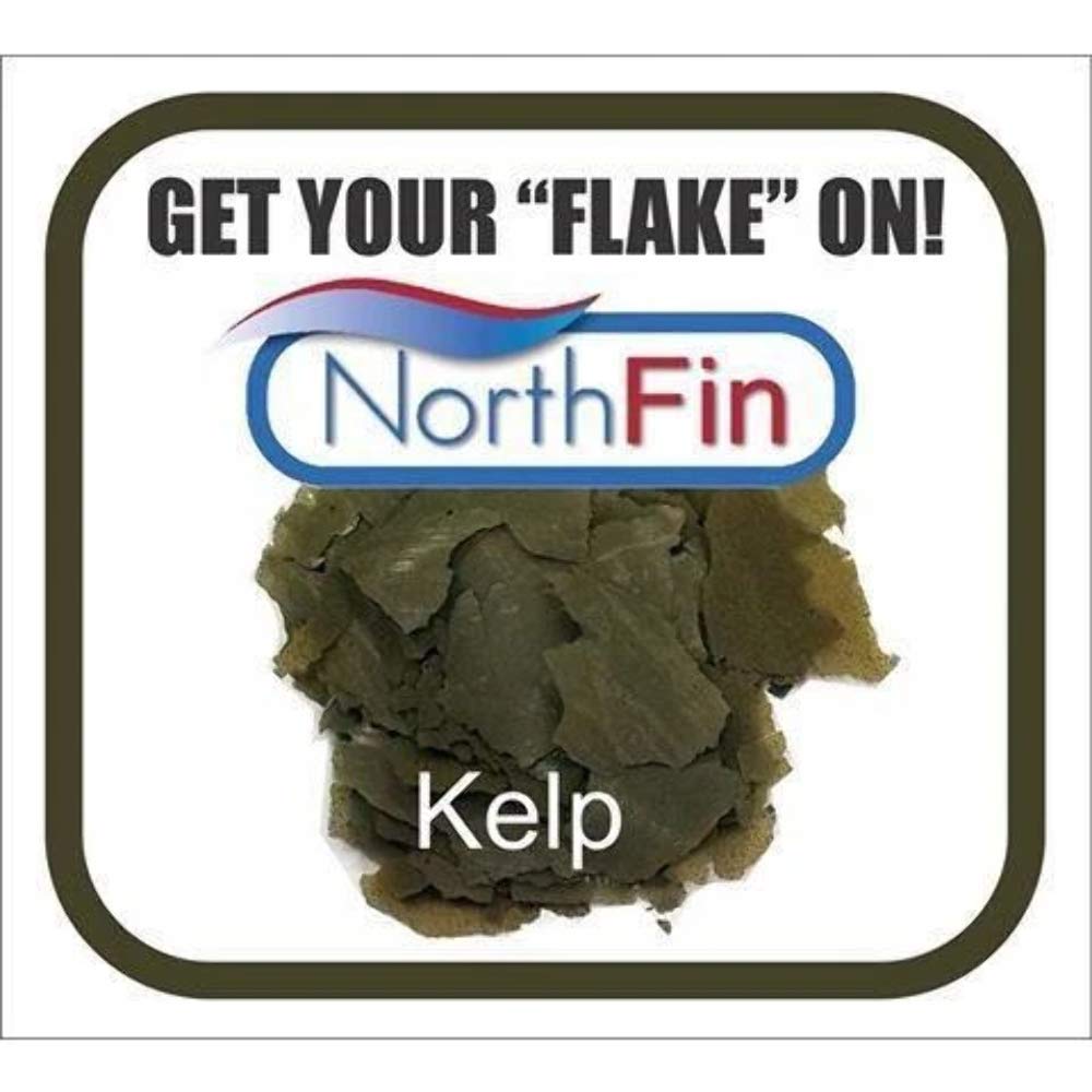 Northfin Kelp Flake apoya peces herbívoros con spirulina y krill.