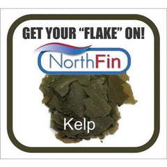 Northfin Kelp Flake apoya peces herbívoros con spirulina y krill.