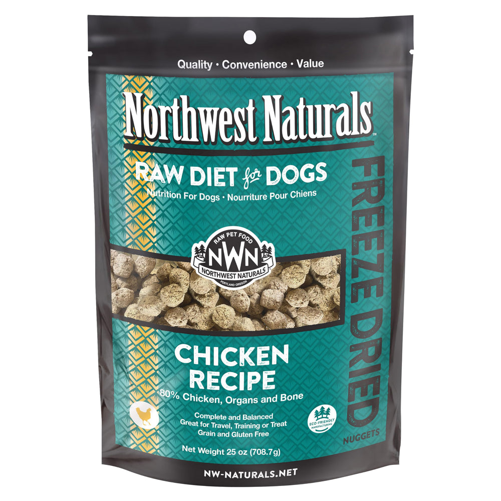 Northwest Naturals alimento para perro deshidratado en frío, bocados pequeños fáciles de masticar