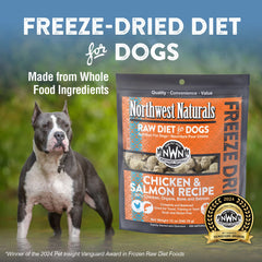 Northwest Naturals bocaditos pollo-salmon, textura suave para masticación
