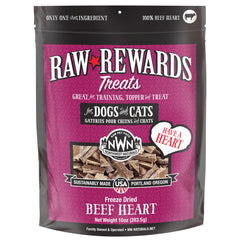 Northwest Naturals corazon-res liofilizado, trozos pequeños para entrenamiento.