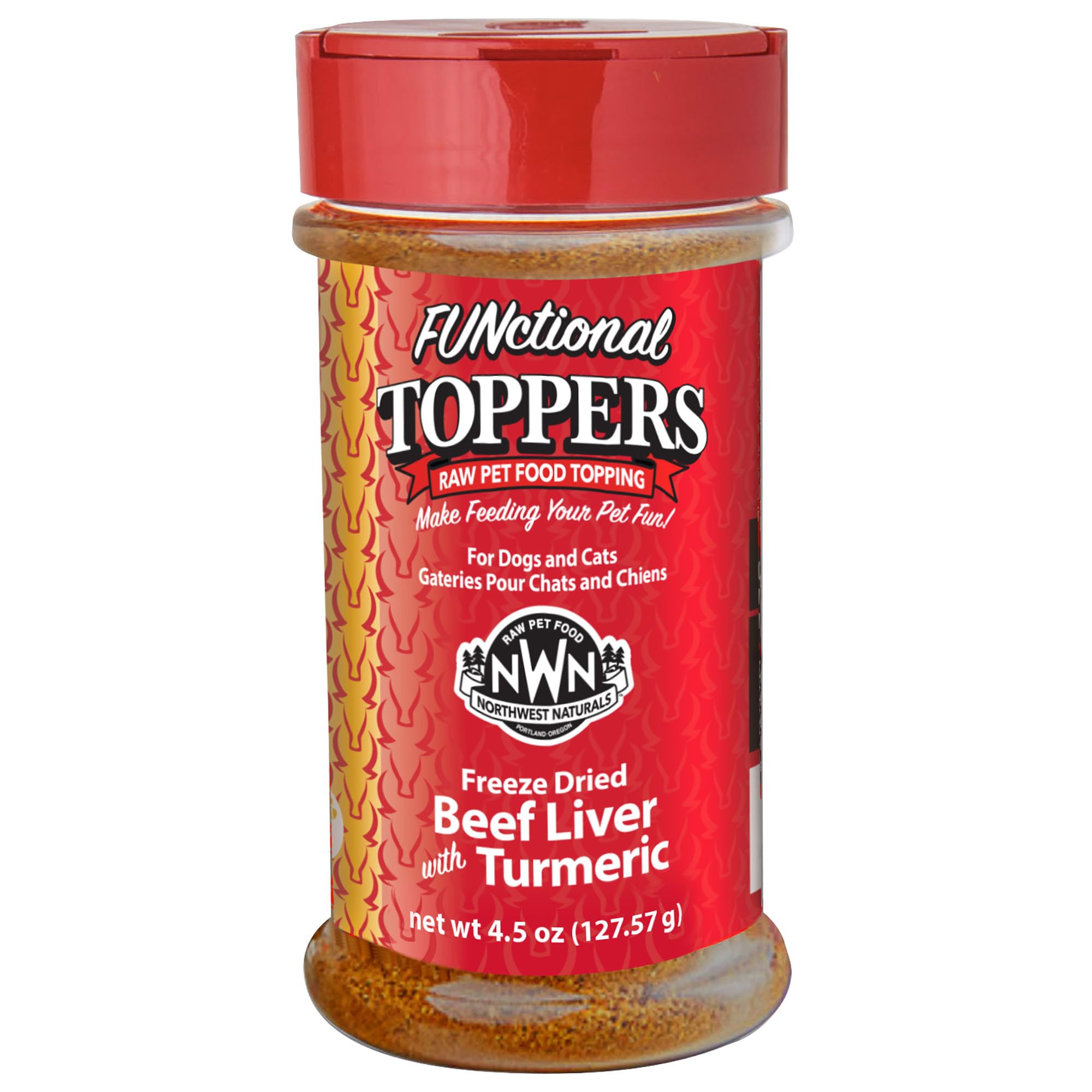 Northwest Naturals Foie de Boeuf Lyophilisé au Curcuma — emballage pratique