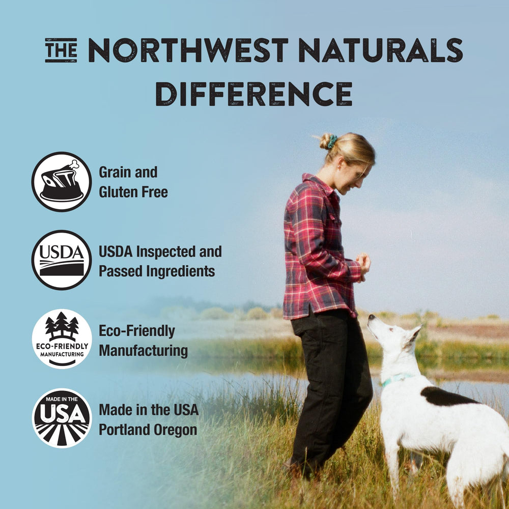 Northwest Naturals hecho en EE. UU. para perros, control de calidad y frescura.