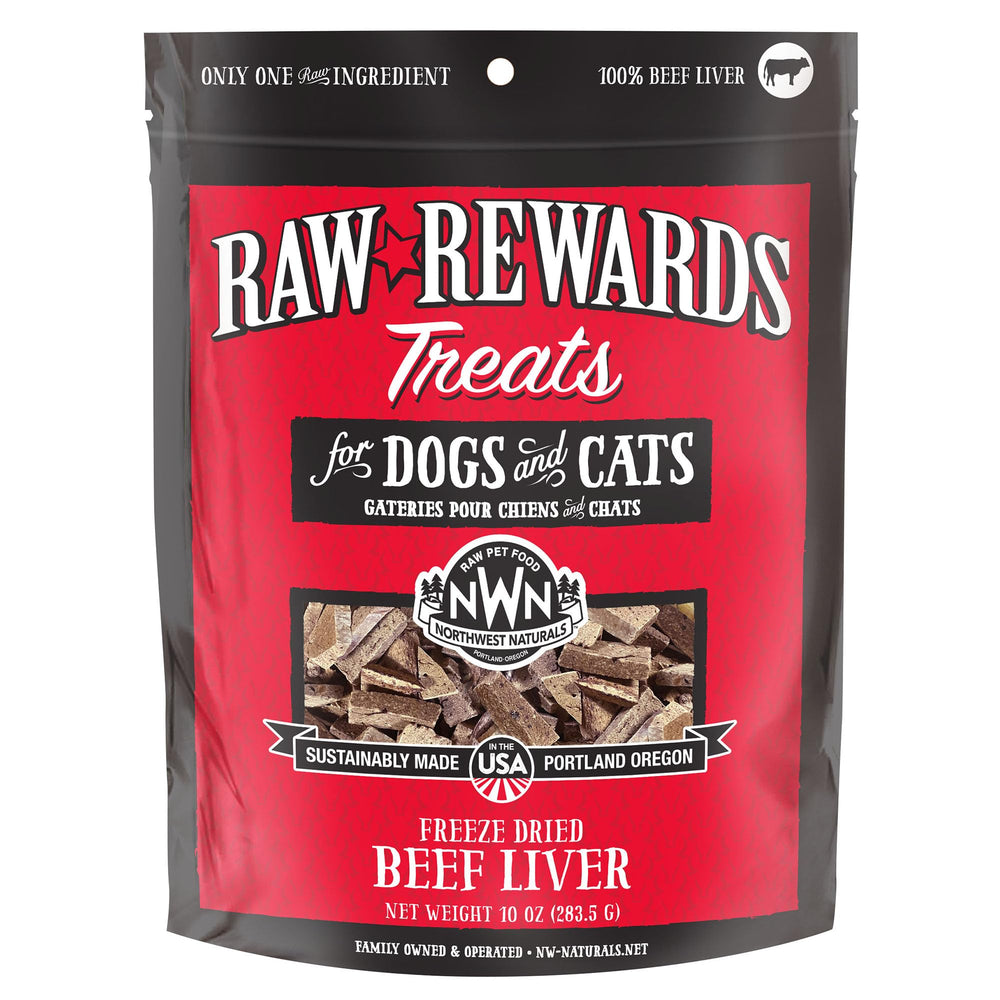 Northwest Naturals Rewards higo de res liofilizado trozos, snack nutritivo para perros y gatos