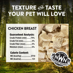 Northwest Naturals Trozos pequeños para perros y gatos, fáciles de servir como snack diario.