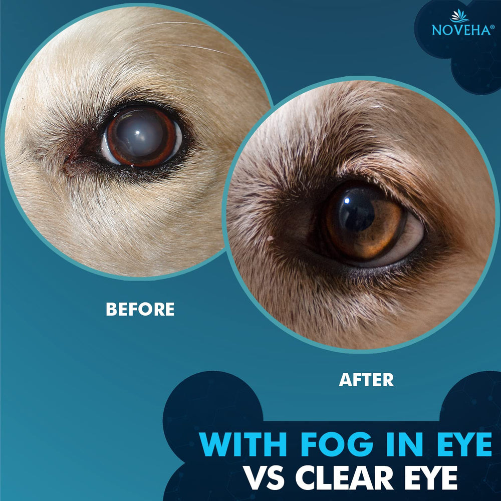 NOVEHA Pet Drops Wash uso diario seguro para ojos de mascotas