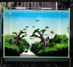 Novelsite Decoración de acuario con piedra arenisca para zona central