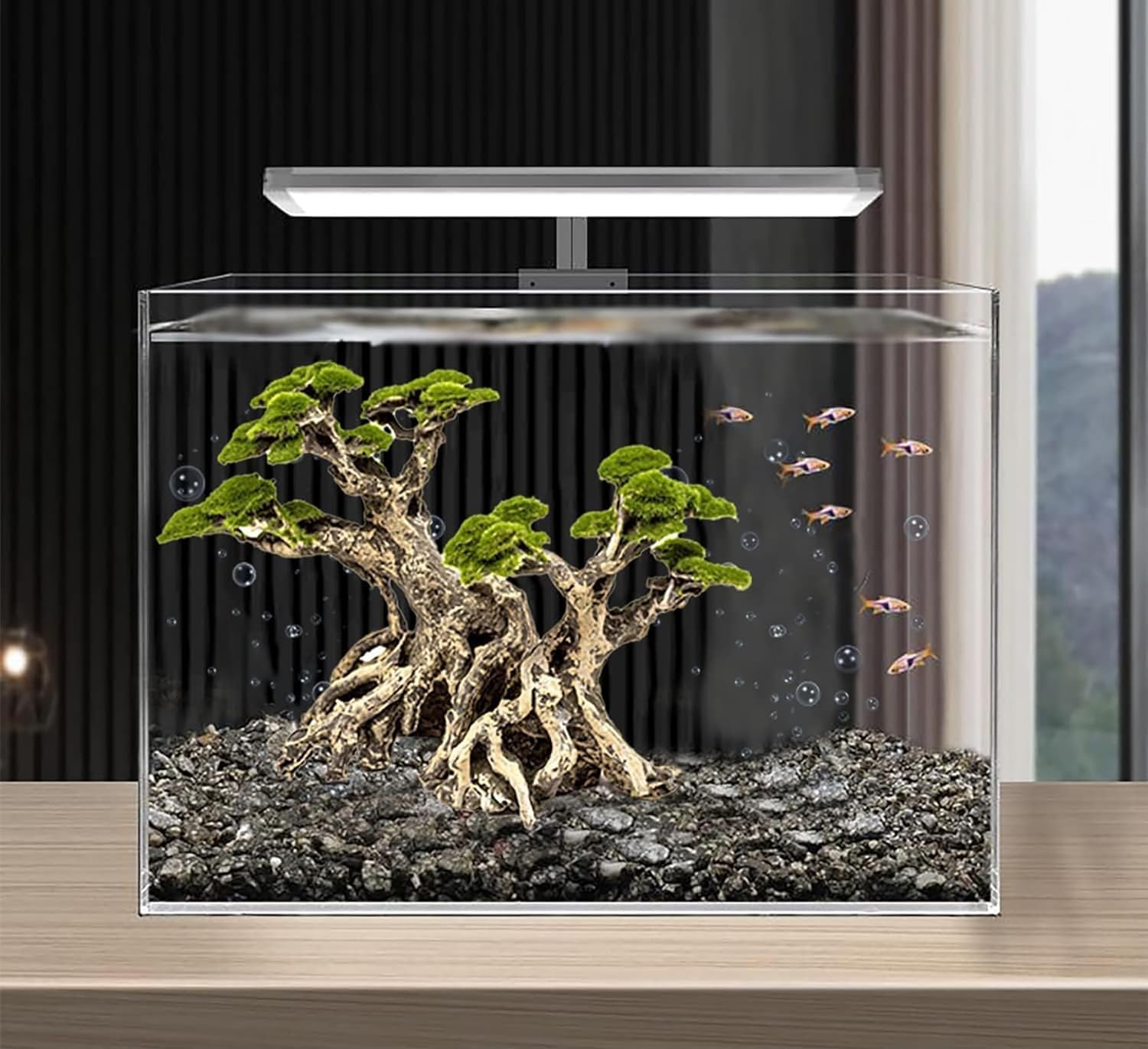 Novelsite Musgo falso para apariencia natural en acuario