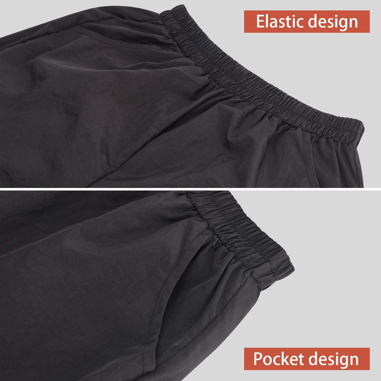 Noverlife pantalones de nylon que mantienen la ropa limpia y seca durante el baño.