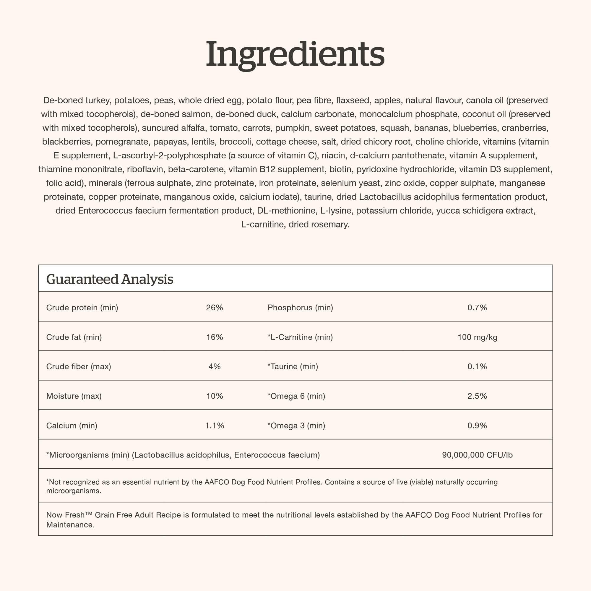 Now Fresh alimento-completo-adulto: nutrición integral para perros de todas las razas.