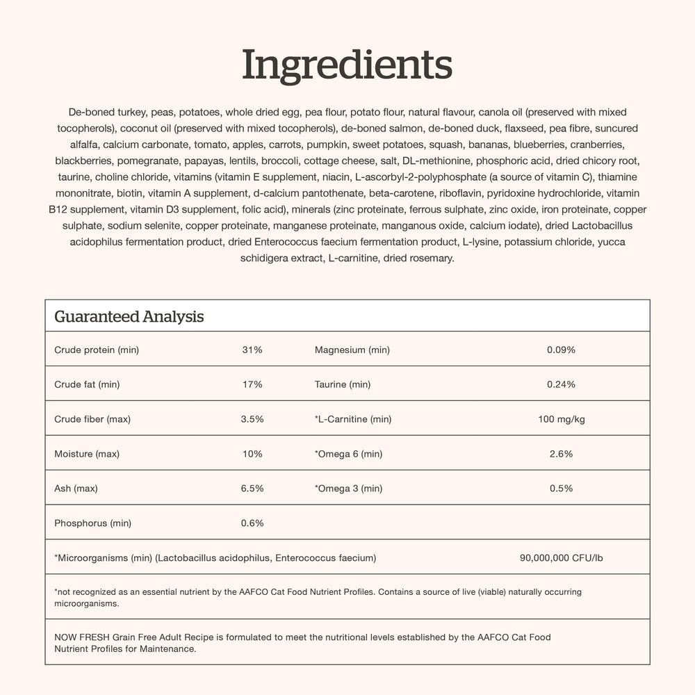Now Fresh producido en Canadá con proveedores de confianza