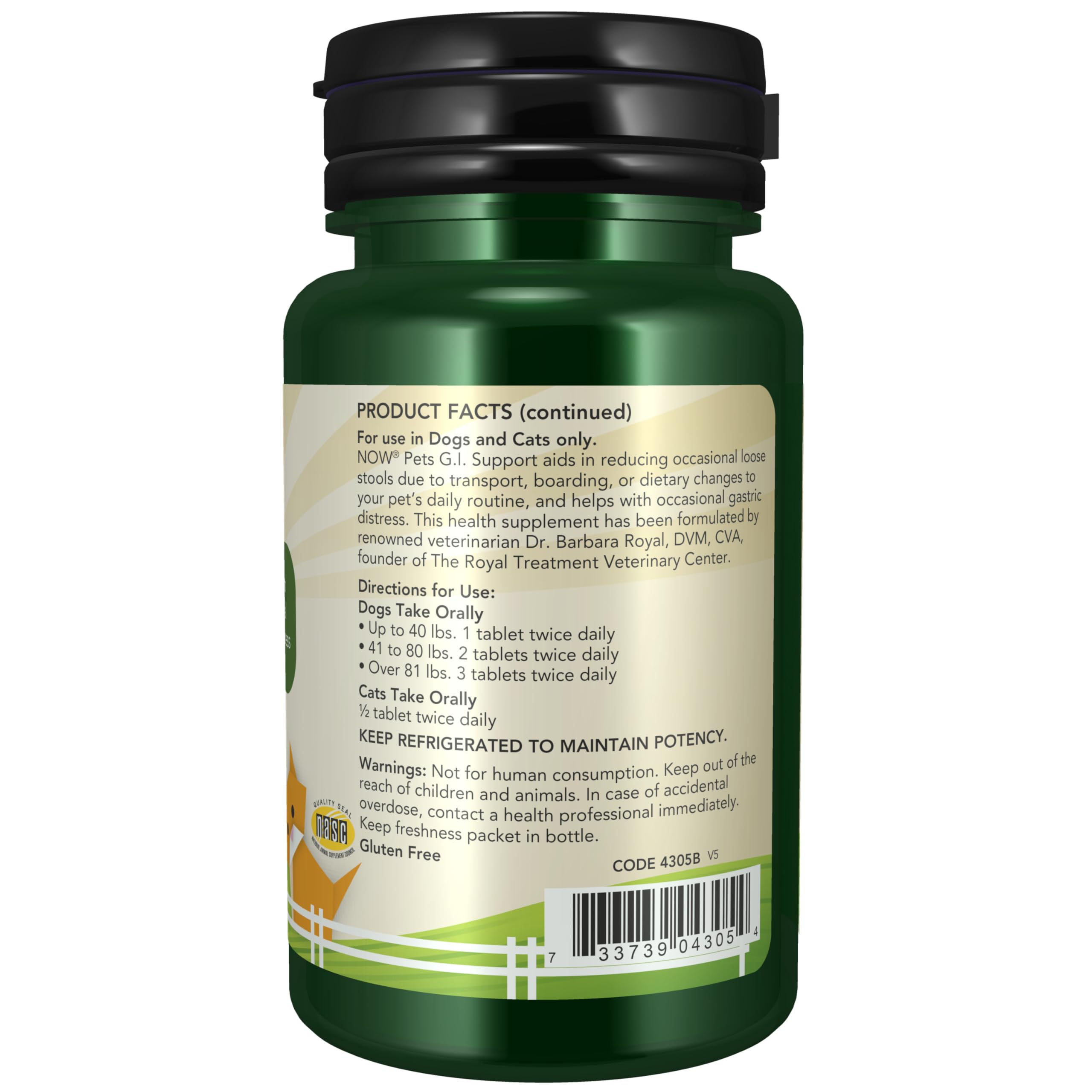 NOW Pets mezcla probioticos para equilibrio intestinal