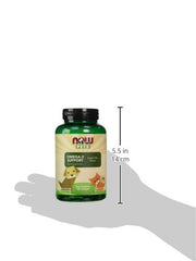 NOW Pets omega-3, cápsulas blandas, fácil administración diaria.