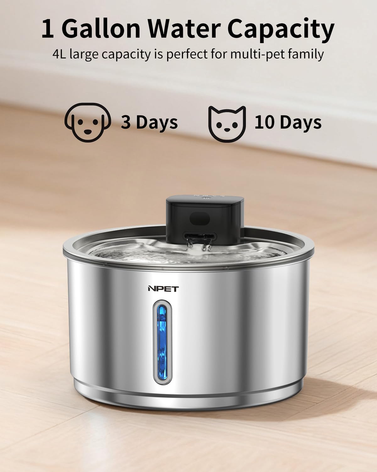NPET batería 4000mAh ofrece larga autonomía