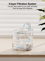 NPET WF050, tanque de agua transparente para monitorear nivel.
