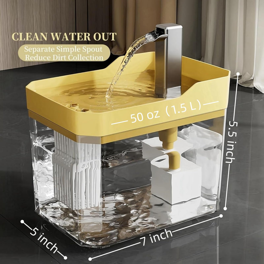 NSKanios diseño transparente facilita la limpieza y el control del agua