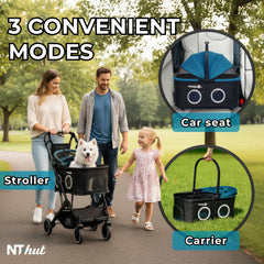 NTHUT WagZee-doblez-rapido-un-paso, plegado sencillo para viajar o guardar.
