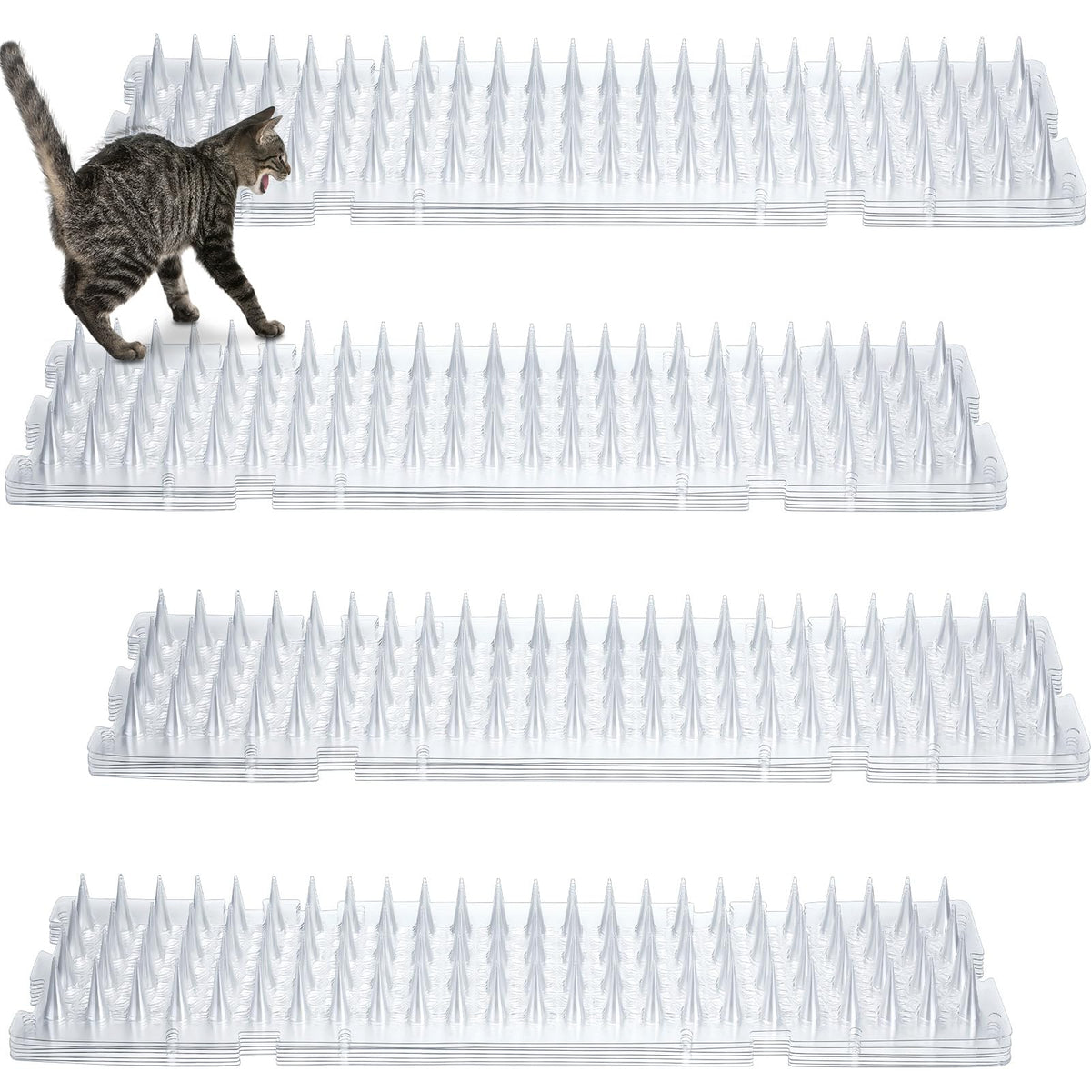 Nuanchu alfombra repelente para gatos sobre el sofá, protege muebles.