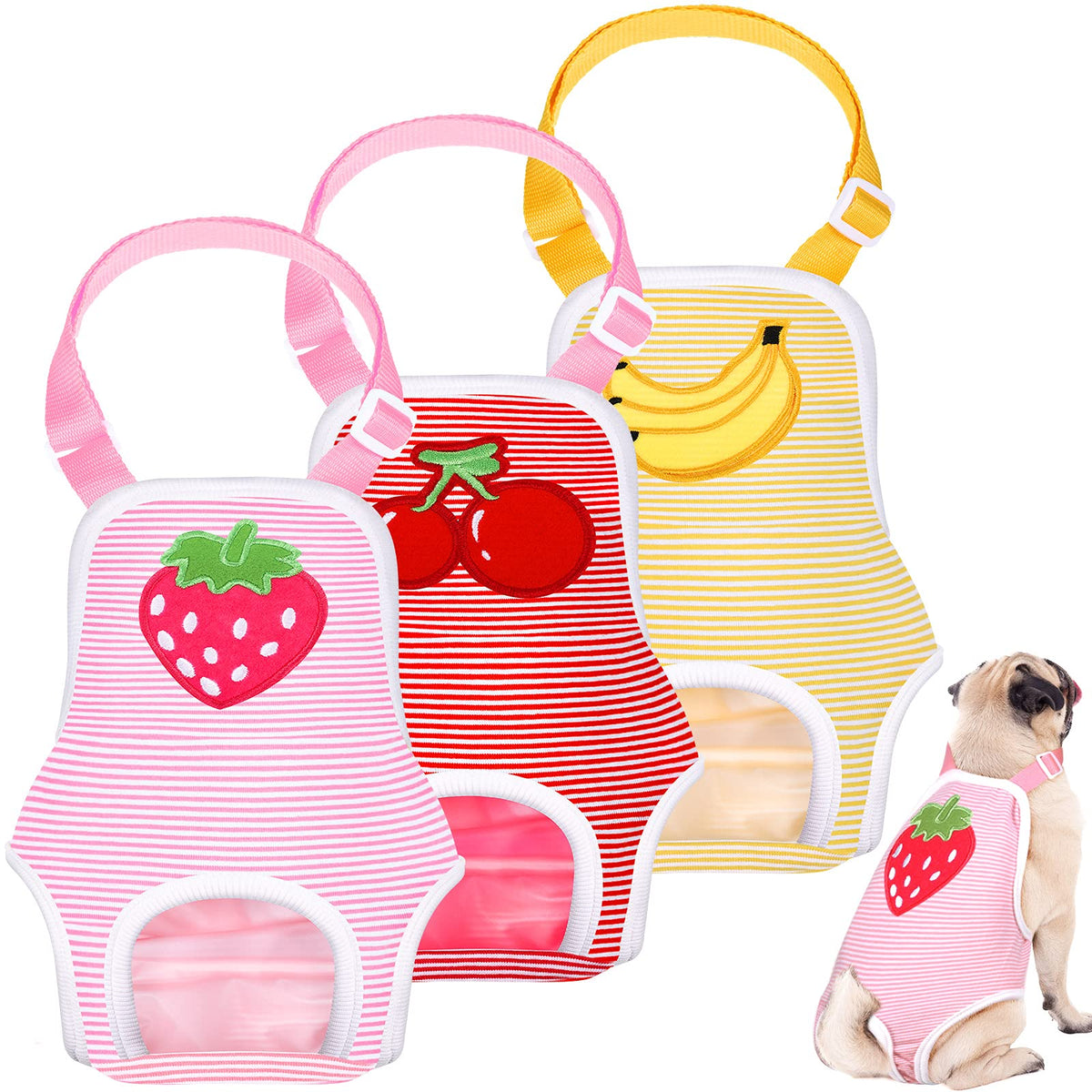 Pañal Nuanchu con patron-fruta, cómodo para paseos diarios.