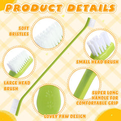 Nuenen cepillo dental mango largo de 22 cm, manejo cómodo para el dueño.