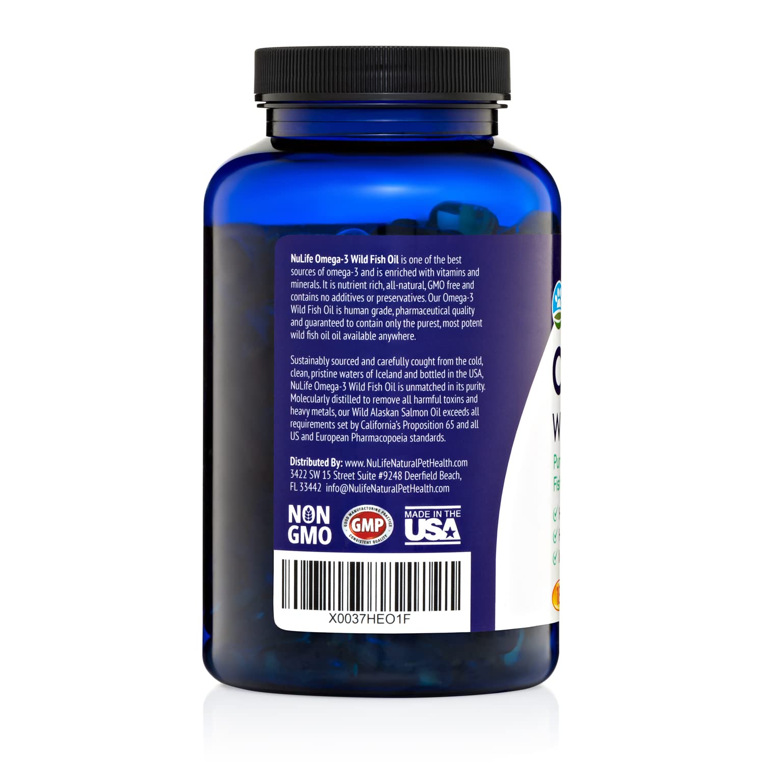 NuLife Omega 3 para perros: apoyo potencial para pelaje y piel saludables.