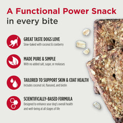 Nulo barra granola funcional textura avena cacahuate arándano: sabor natural para tu perro