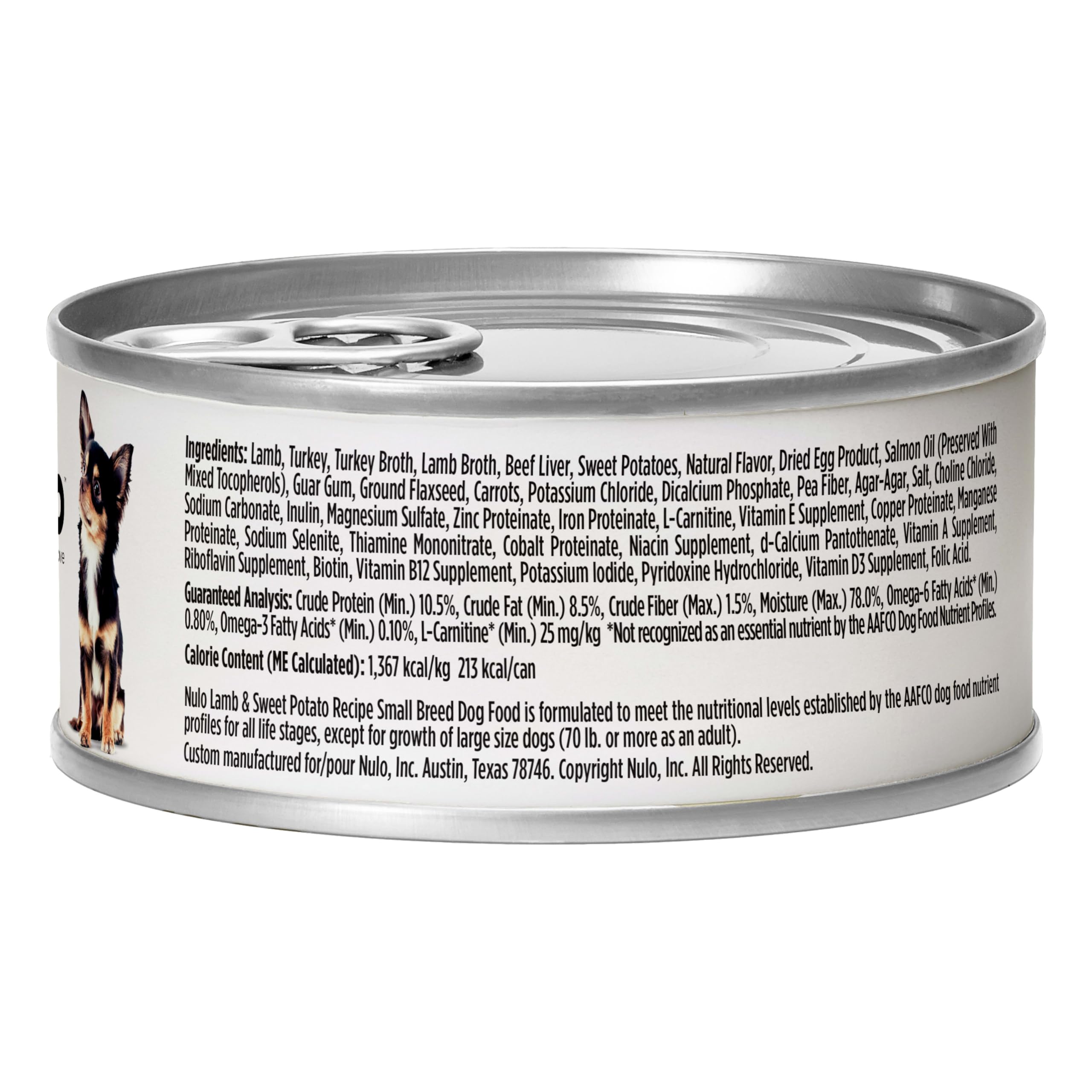 Nulo sabor sabroso para estimular el apetito de perros pequeños.