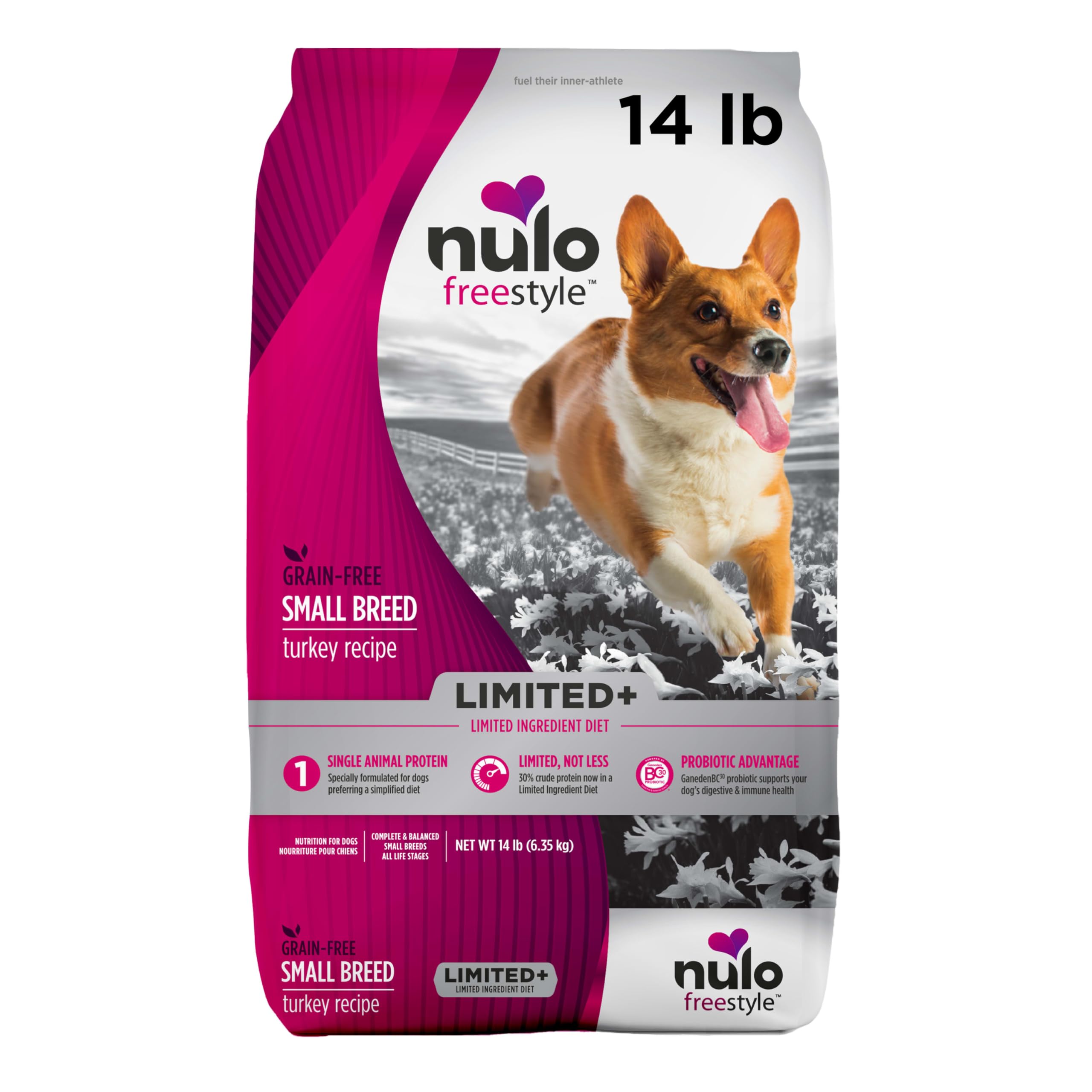 Nulo Freestyle con pavo como ingrediente principal para razas pequeñas.