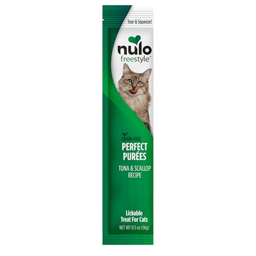 Purée cremosa de Nulo Freestyle, textura suave para premiar a tu gato.