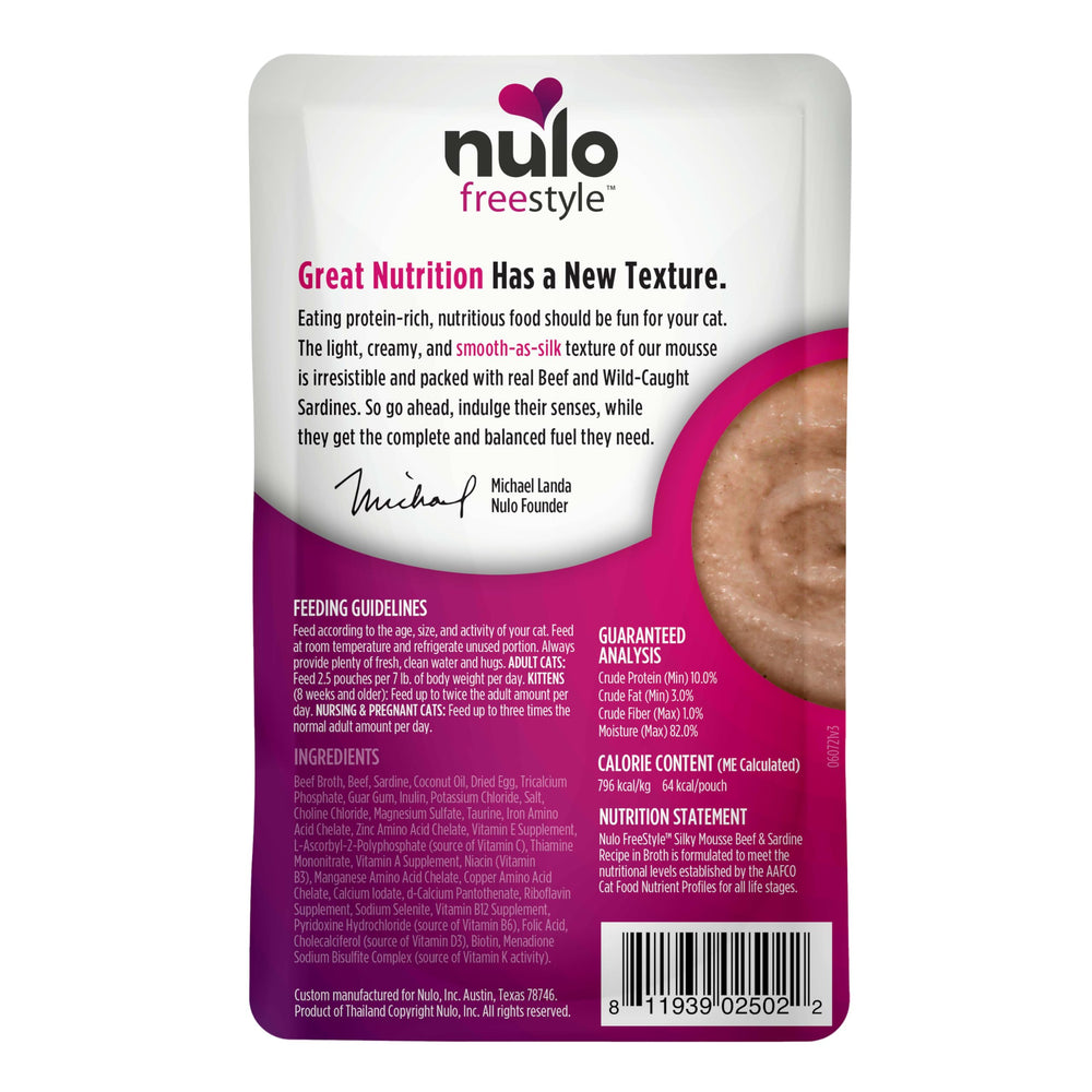 Nulo Freestyle sin preservantes artificiales, opción natural para tu gato.