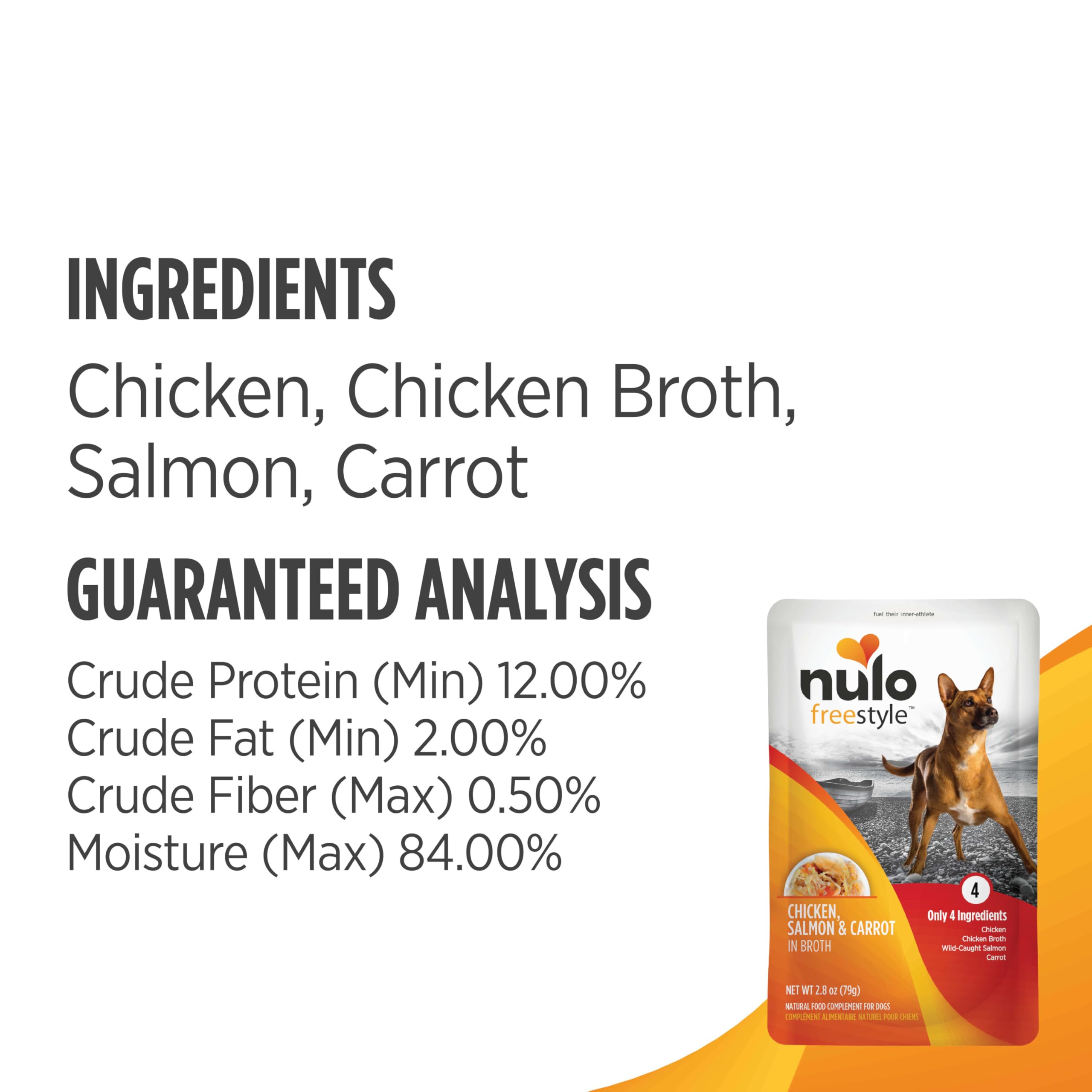 Nulo Freestyle Topper sans grains – option naturelle sans céréales
