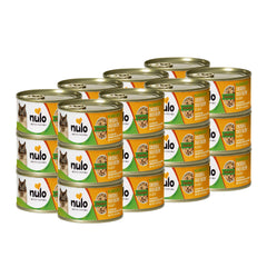 Nulo para gatos con pollo y pato en lata de 3 oz, pack 24.