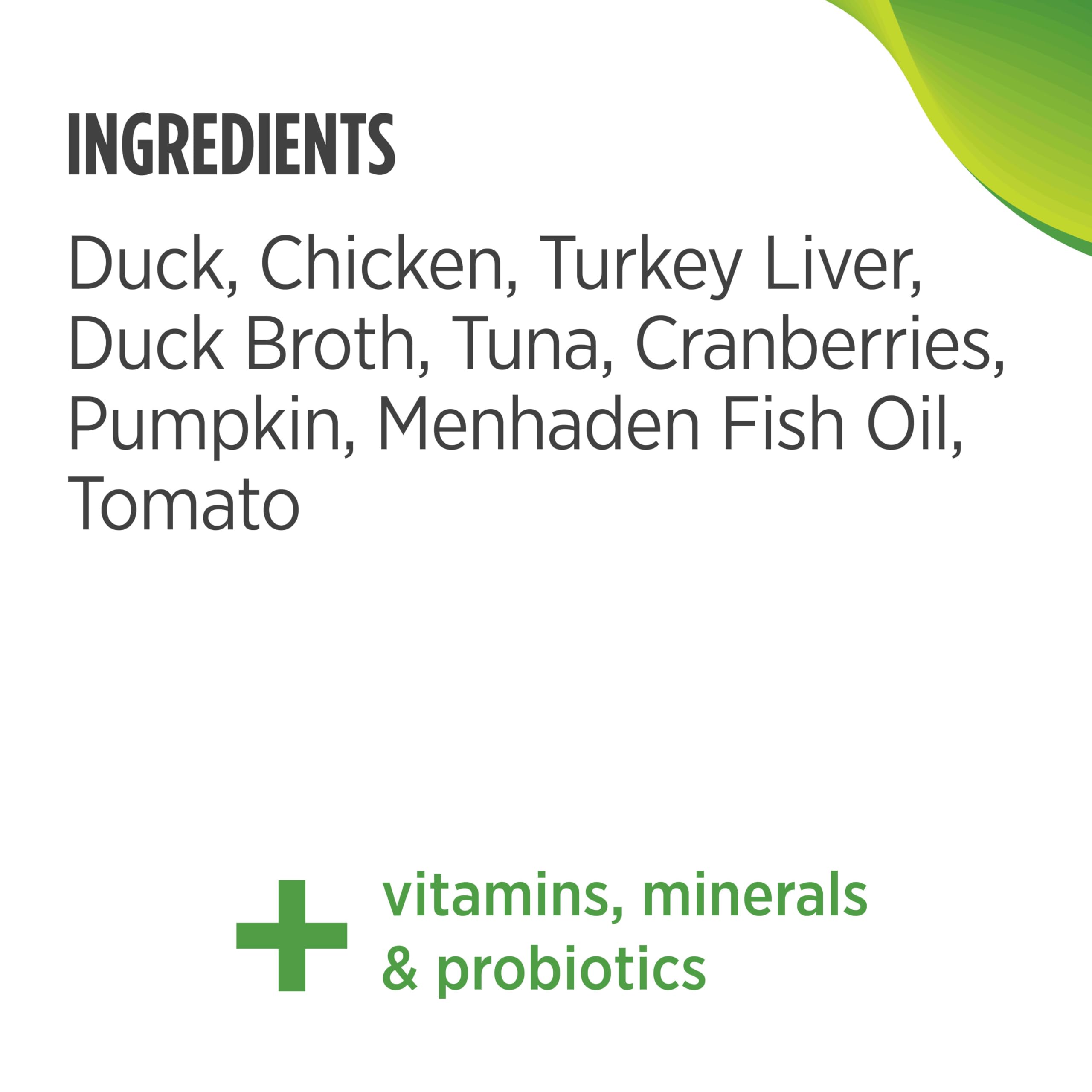 Nulo Pate para gatos, con frutas y verduras para nutrición.