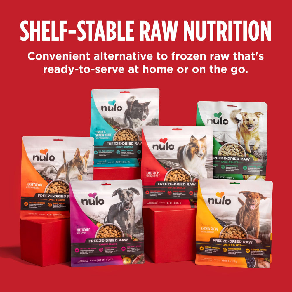 Nulo pavo liofilizado mezcla kibble: refuerzo de sabor.