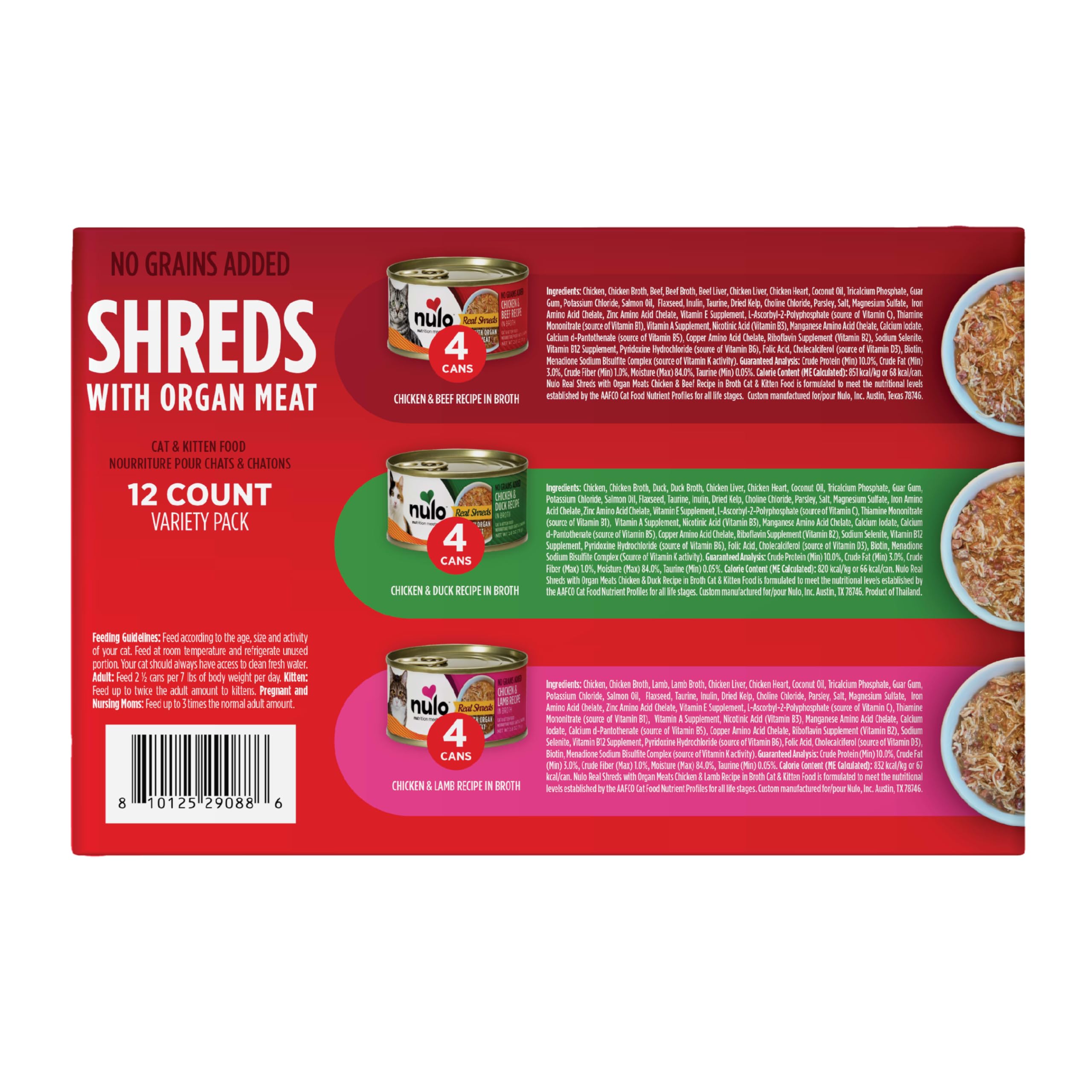 Nulo Real Shreds gatos-y-gatitos: opción nutritiva para toda la familia felina.