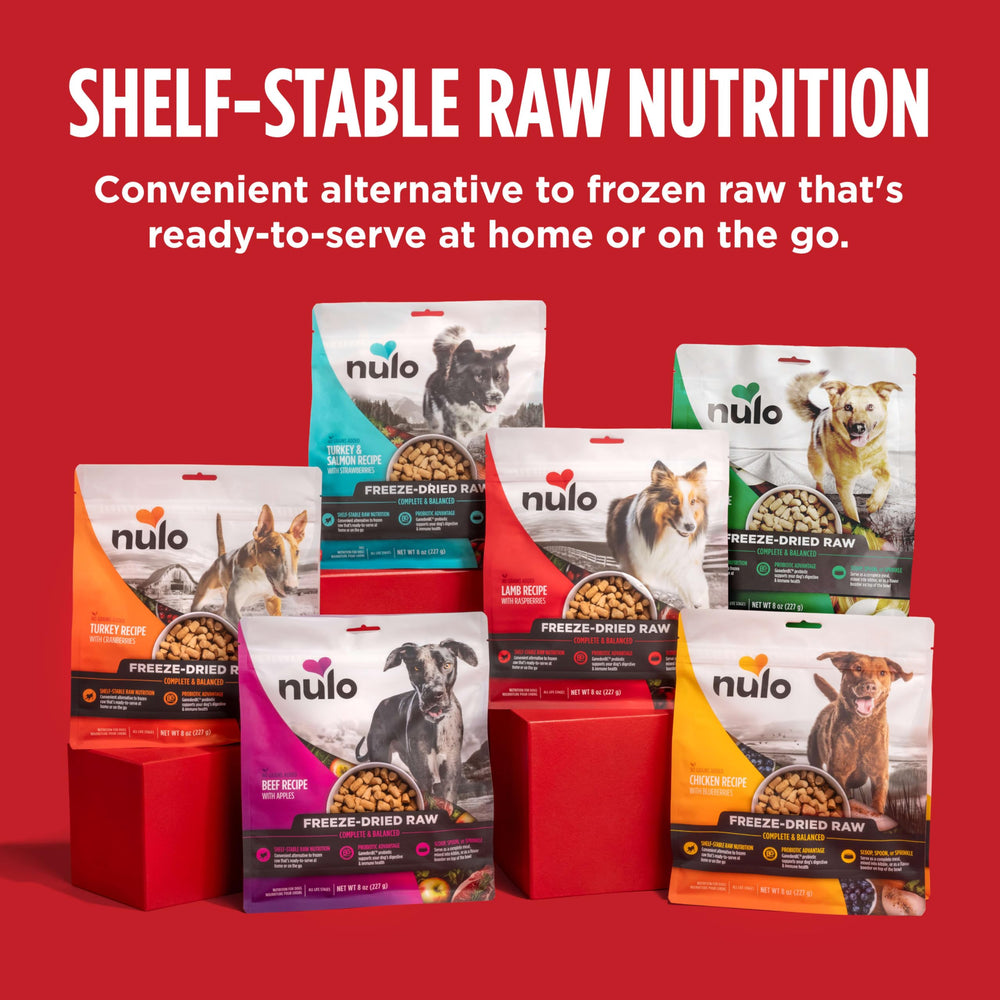 Nulo sirve como comida completa o topper para kibble.