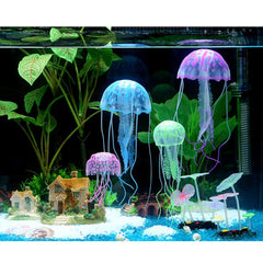 NUOMI medusas de silicona suave, seguras para peces y decoración duradera.